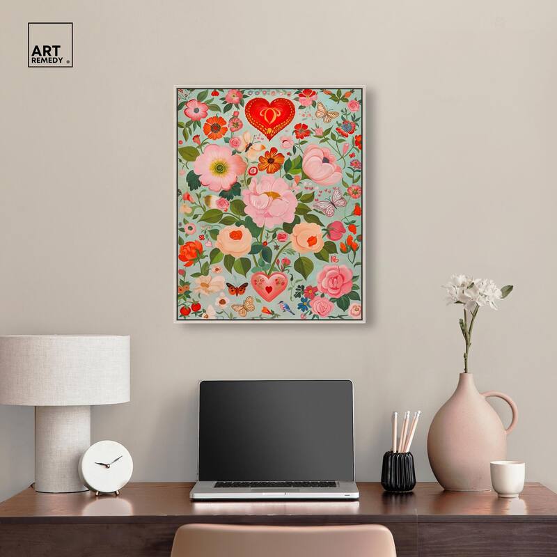 Festival of Flowers Canvas by Art Remedy