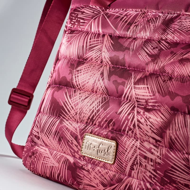 Fit & Fresh Maya Athleisure Lunch Bag Kit Berry Palm Camo