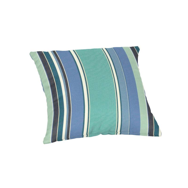 Sunbrella 20 inch Square Stripe Outdoor Throw Pillow