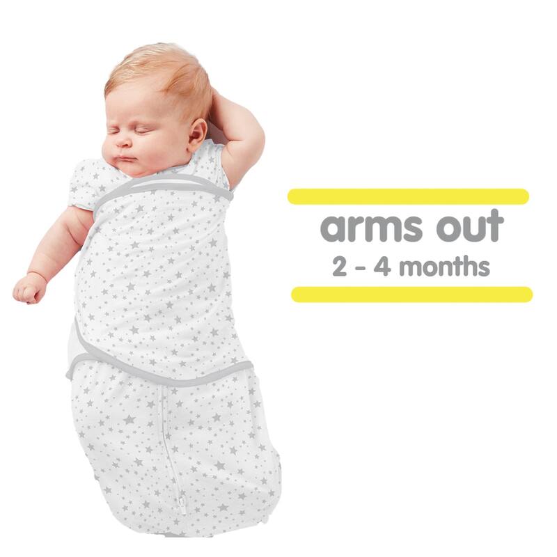 BreathableBaby 3-in-1 Swaddle Trio, Activewear Jersey Knit, 0-4 months