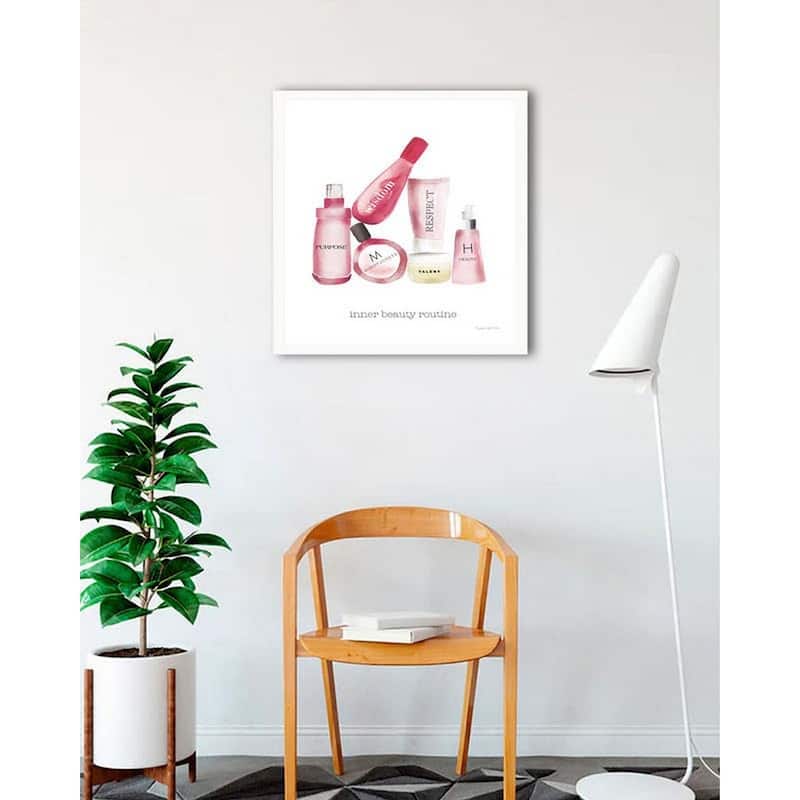 Inner Beauty III Framed Poster - 24 x 32 Inch - White