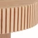 preview thumbnail 22 of 22, Modern Natural Black Round Coffee Table with Sturdy Pedestal No Assembled