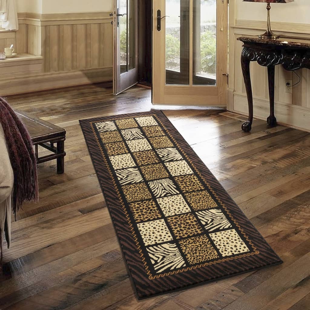 2 ft. 7 in. x 7 ft. 3 in. Animal Print Area Rug - 7' x 3'