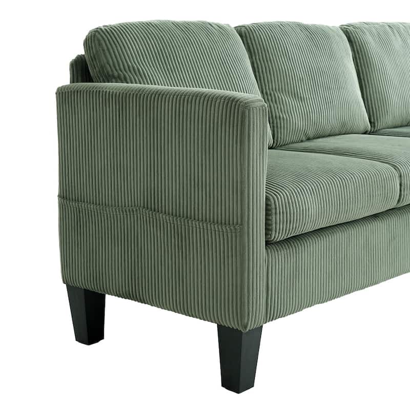 Modern Multi-functional L-Shaped Sofa with Padded Cashmere
