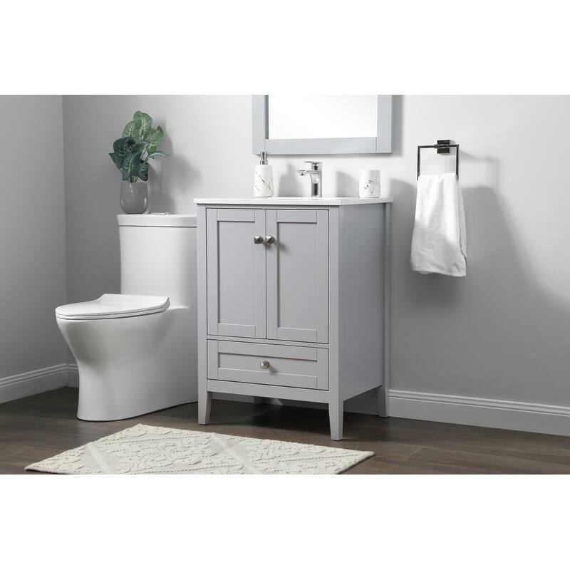 Elegant Lighting VF21124 Hamilton 24" Free Standing Single Basin