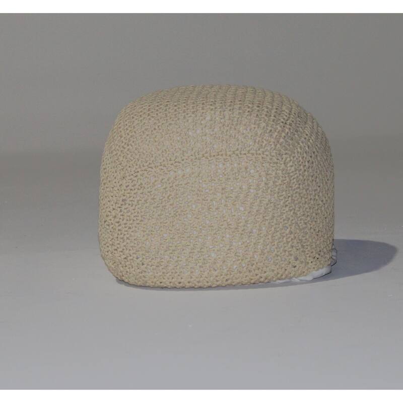 Cable Knitted Handmade Perfect Seating for Children and Adults Footrest