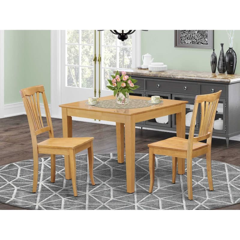 Dining Room Table Set - Kitchen Table with 4 Chairs - Hardwood Construction - Victorian Style - Elegant Design