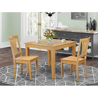 Dining Room Table Set - Kitchen Table with 4 Chairs - Hardwood Construction - Victorian Style - Elegant Design