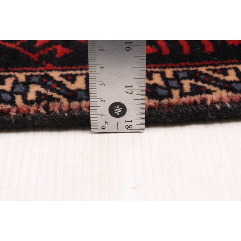 ECARPETGALLERY Hand-knotted Melis Vintage Dark Navy Wool Rug - 4'8 x 9'7