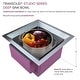 preview thumbnail 6 of 9, Transolid 15-in x 15-in x 9-in Undermount Stainless Kitchen/Bar Sink, SinkPocket, Grid, Strainer - 15-in x 15-in x 9-in