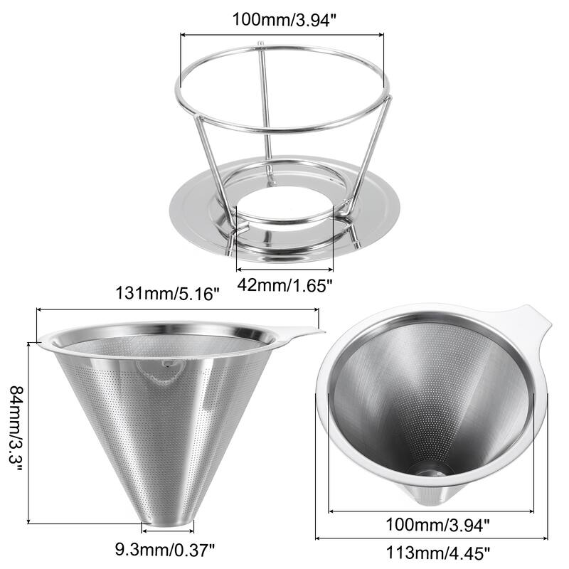 Pour Over Coffee Dripper Filter Maker with Bracket