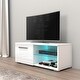 preview thumbnail 13 of 26, Moon Matte Gloss TV Stand with 16 Color LED Lights