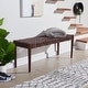 preview thumbnail 2 of 29, SAFAVIEH Bandelier Wood and Leather Bench. - 47" W x 16" D x 19" H