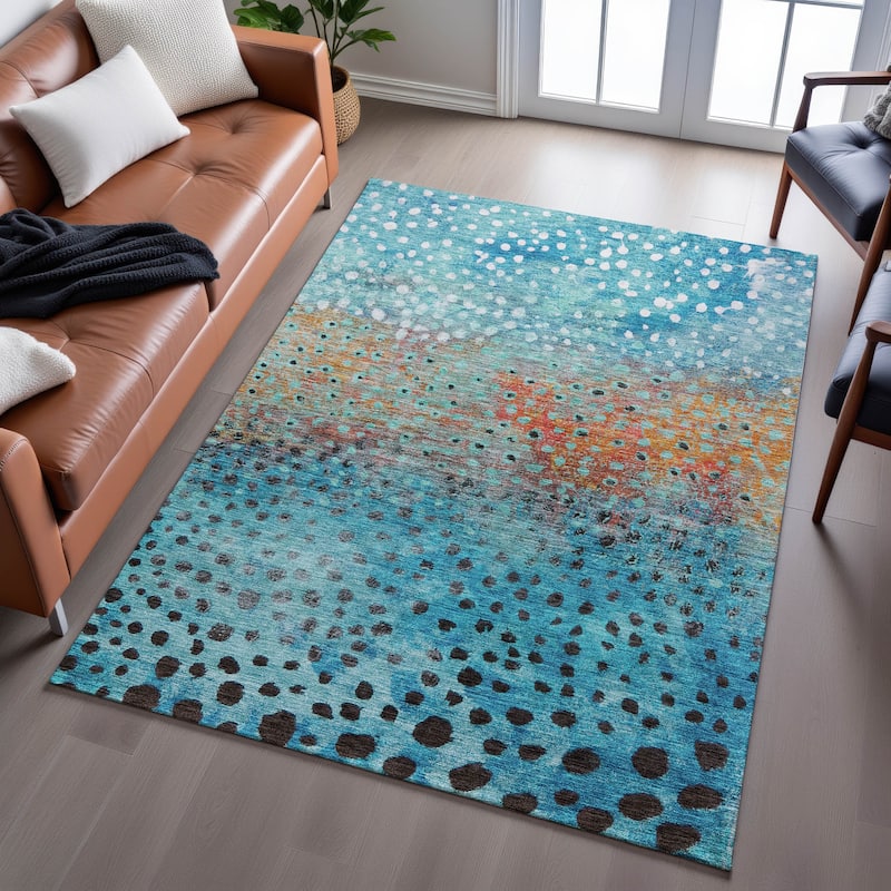 Premium Washable Super Soft Contemporary Ombre Mayfield Rug