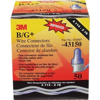 3M 50Pk 14-6Awg Connector B/G+50 Unit: BOX - Bed Bath & Beyond - 17499415
