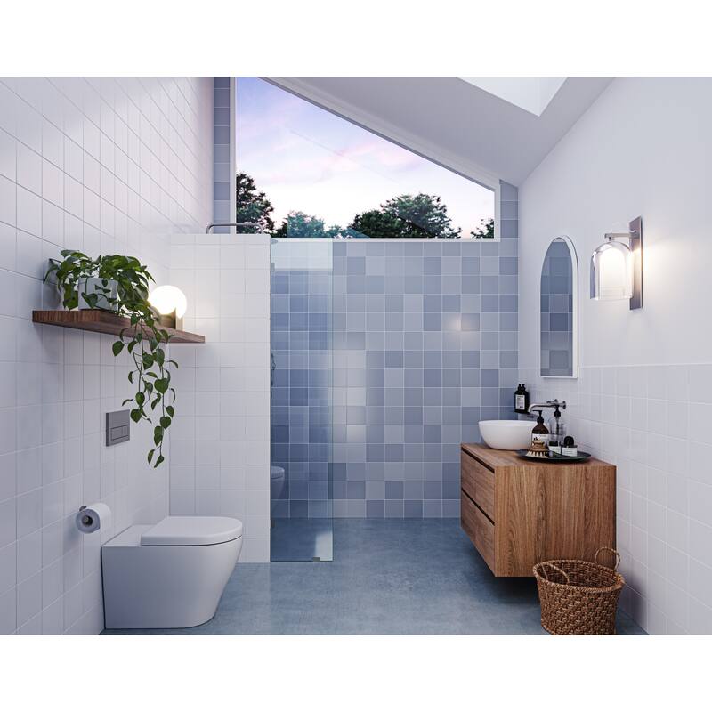 Glass Warehouse 78" x 11.5" Frameless Shower Door - Single Fixed Panel