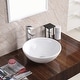 preview thumbnail 1 of 4, Karran Valera 16" Vitreous China Vessel Bathroom Sink in White