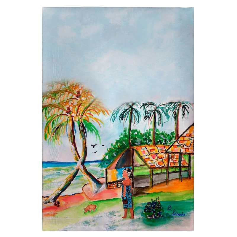 Palms & Woman Guest Towel - 20x20