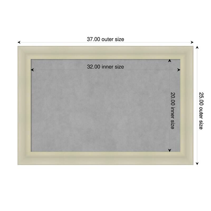 Amanti Art Oliver Black Framed - 37 x 25 in - Oliver Warm Silver