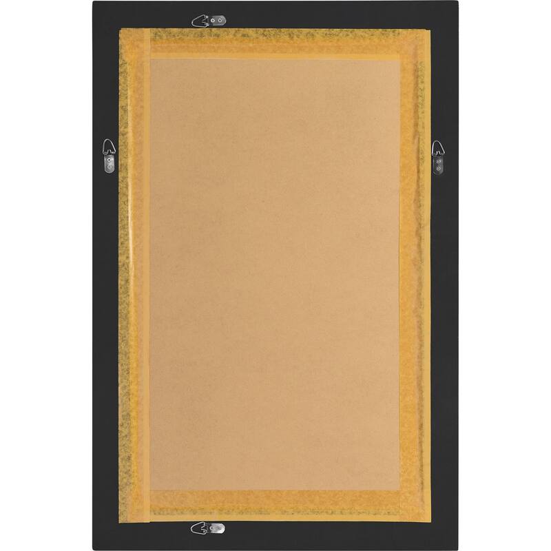 Renwil Waterloo Framed Matte Black Mirror - Large