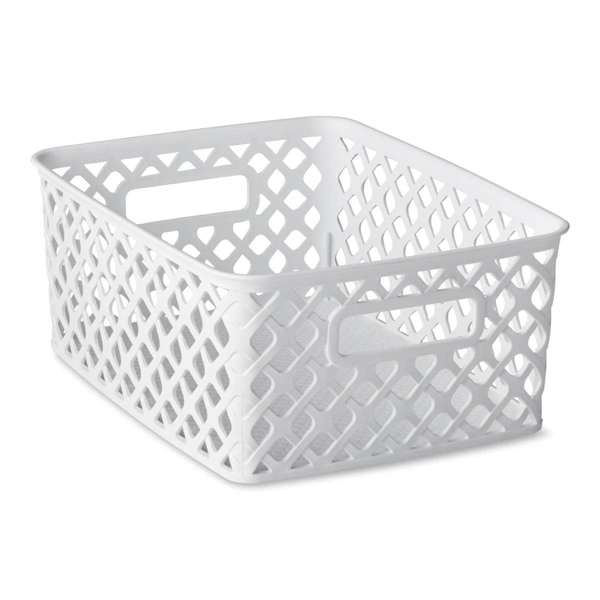 Small Decorative Basket, White, 4 Pack