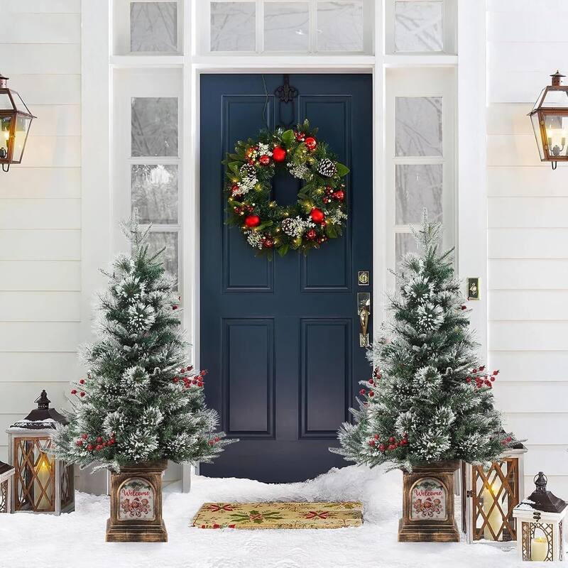 Christmas Tree with 78 Multi-Color Led Lights, 3 Ft Pre-Lit Artificial Christmas Decoration