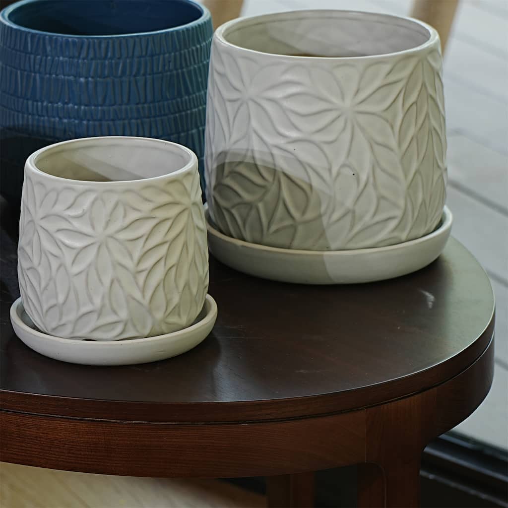 Modern Ceramic Flowerpot (Set of 2)