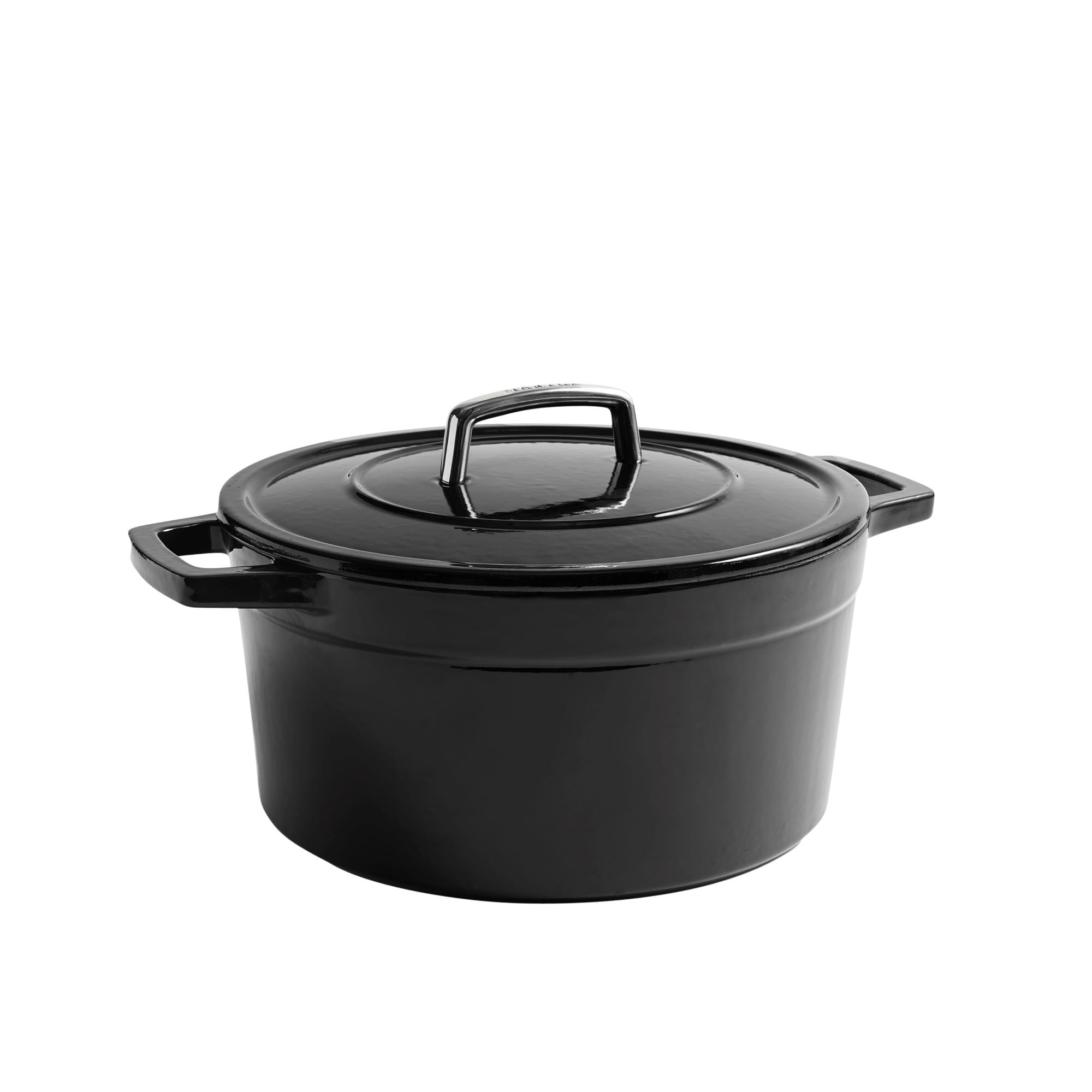 Martha by Martha Stewart 7 QT Enameled Cast Iron Dutch Oven w/Lid - Obsidian