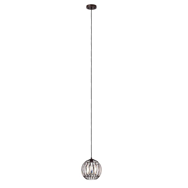 1-light Oil Rubbed Bronze Hanging Pendant