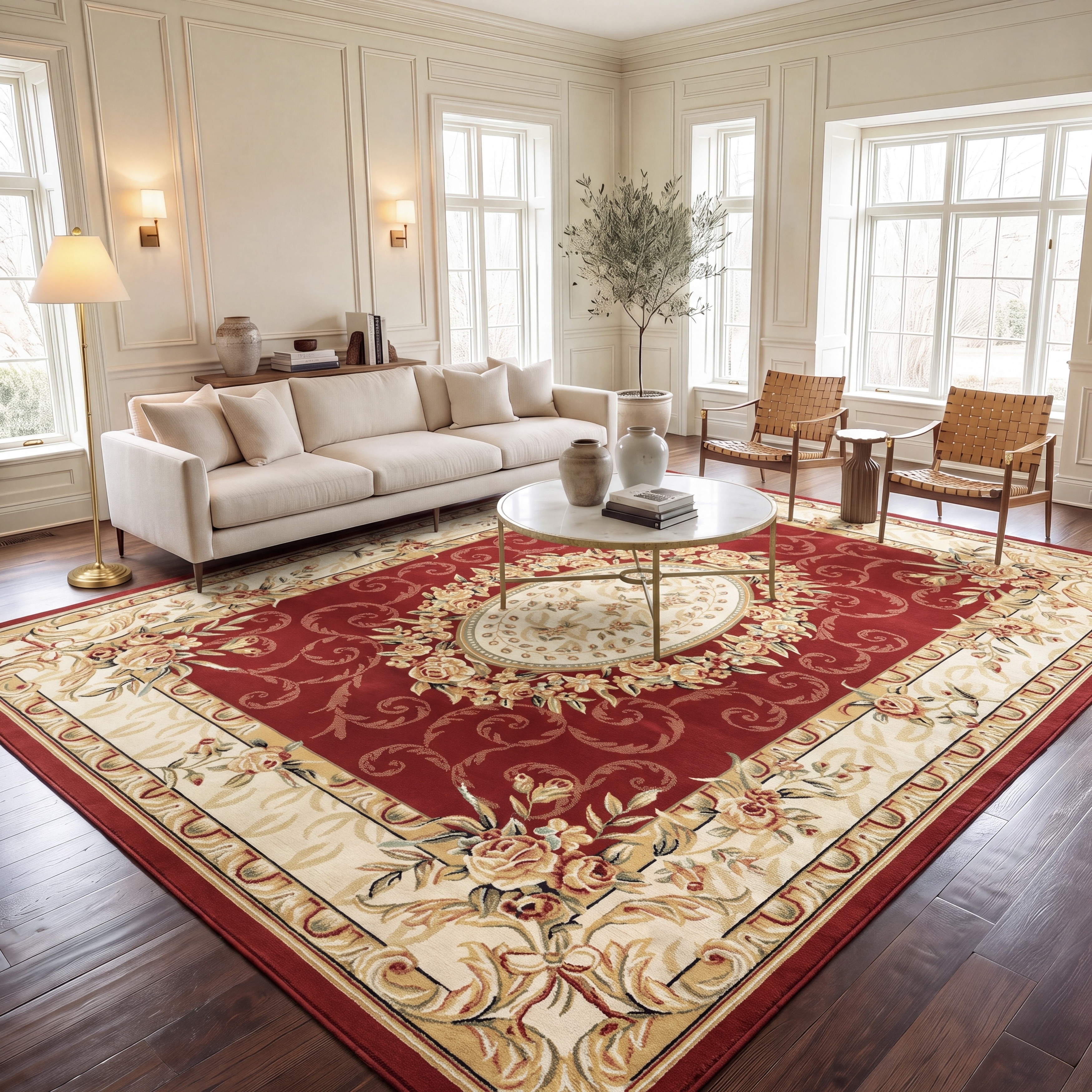 SAFAVIEH Lyndhurst Nannette Traditional Oriental Medallion Rug