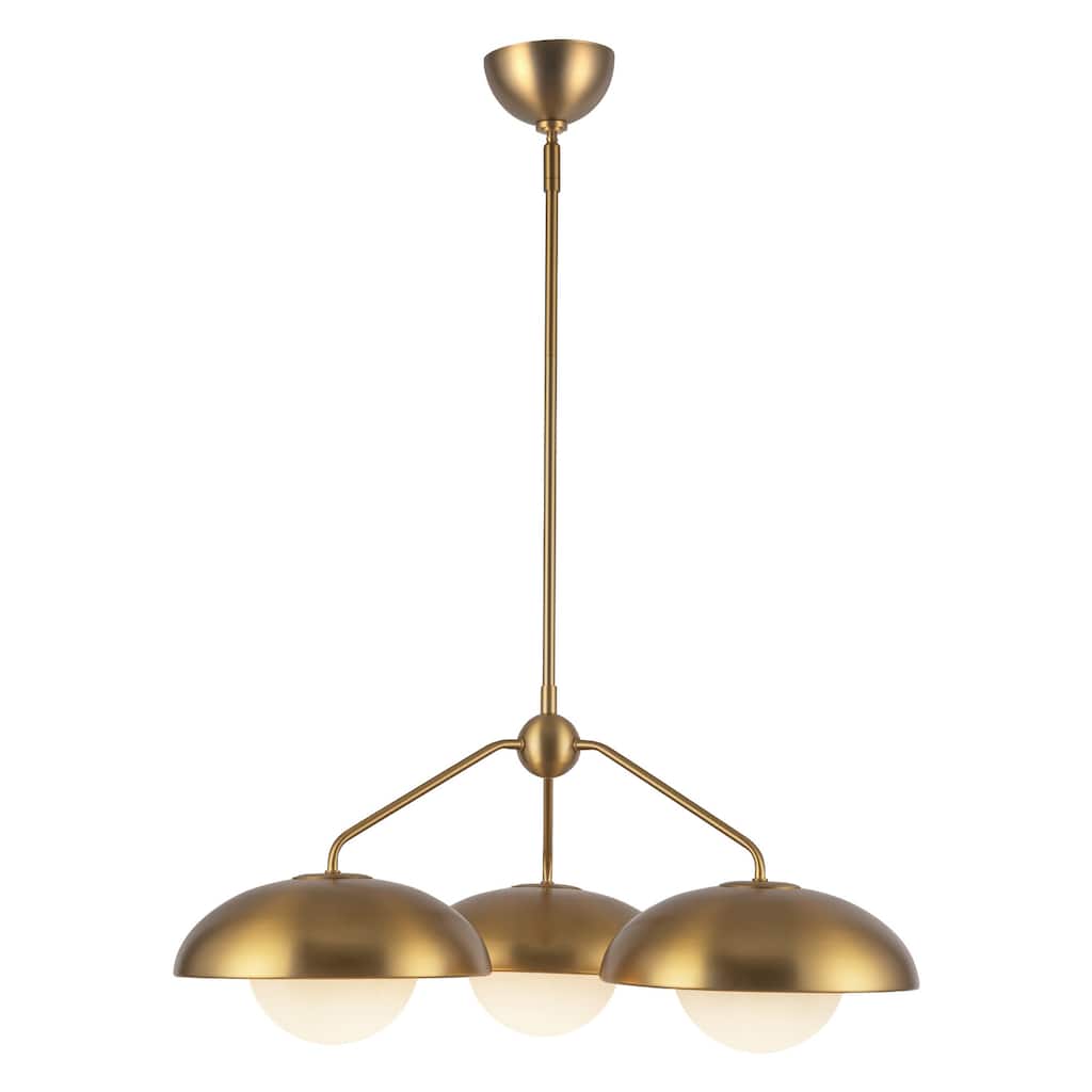 Alora Lighting CH522328OP Rubio 3 Light 28" Wide Chandelier with Opal