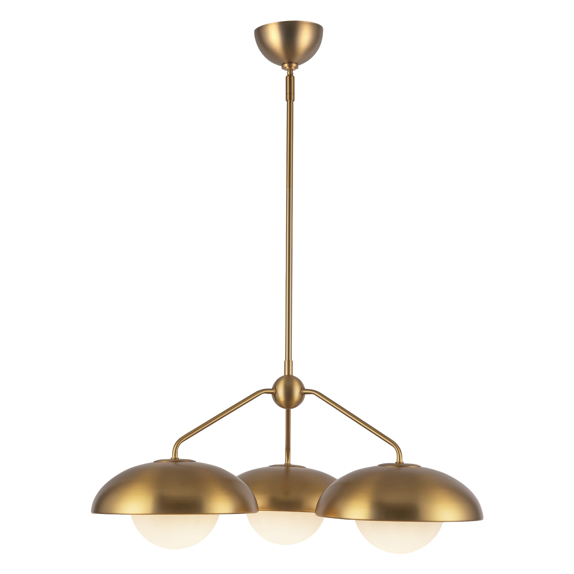 Alora Lighting CH522328OP Rubio 3 Light 28" Wide Chandelier with Opal