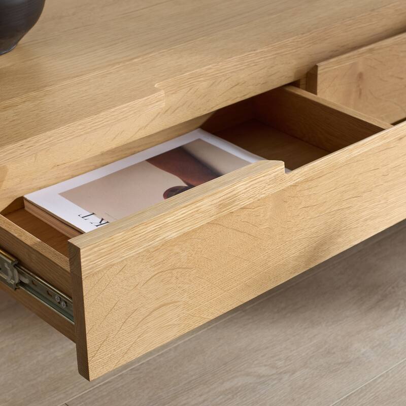 SAFAVIEH Couture Riverside Oak Wood Coffee Table - 42"W x 24"D x 16"H