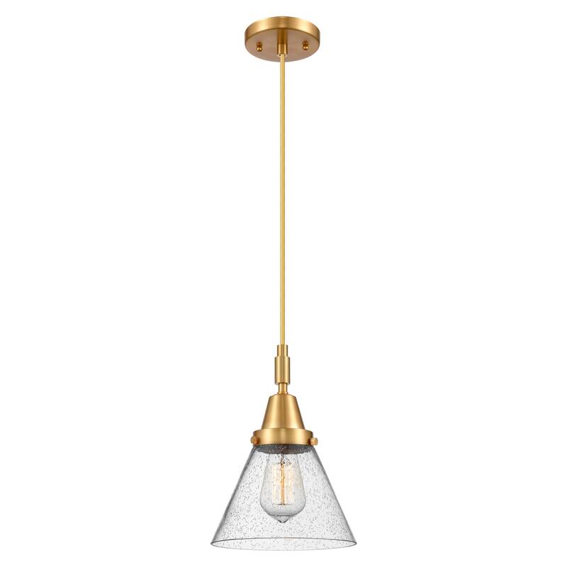 Innovations Lighting 447-1P-G44 Cone 8" Wide Mini Pendant with Clear,