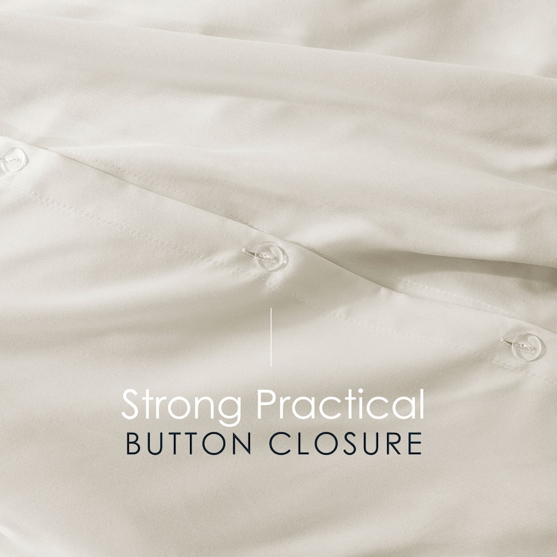 Emperyan 3 Piece Duvet Cover Sets, Soft Double Brushed Duvet Covers with Button Closure