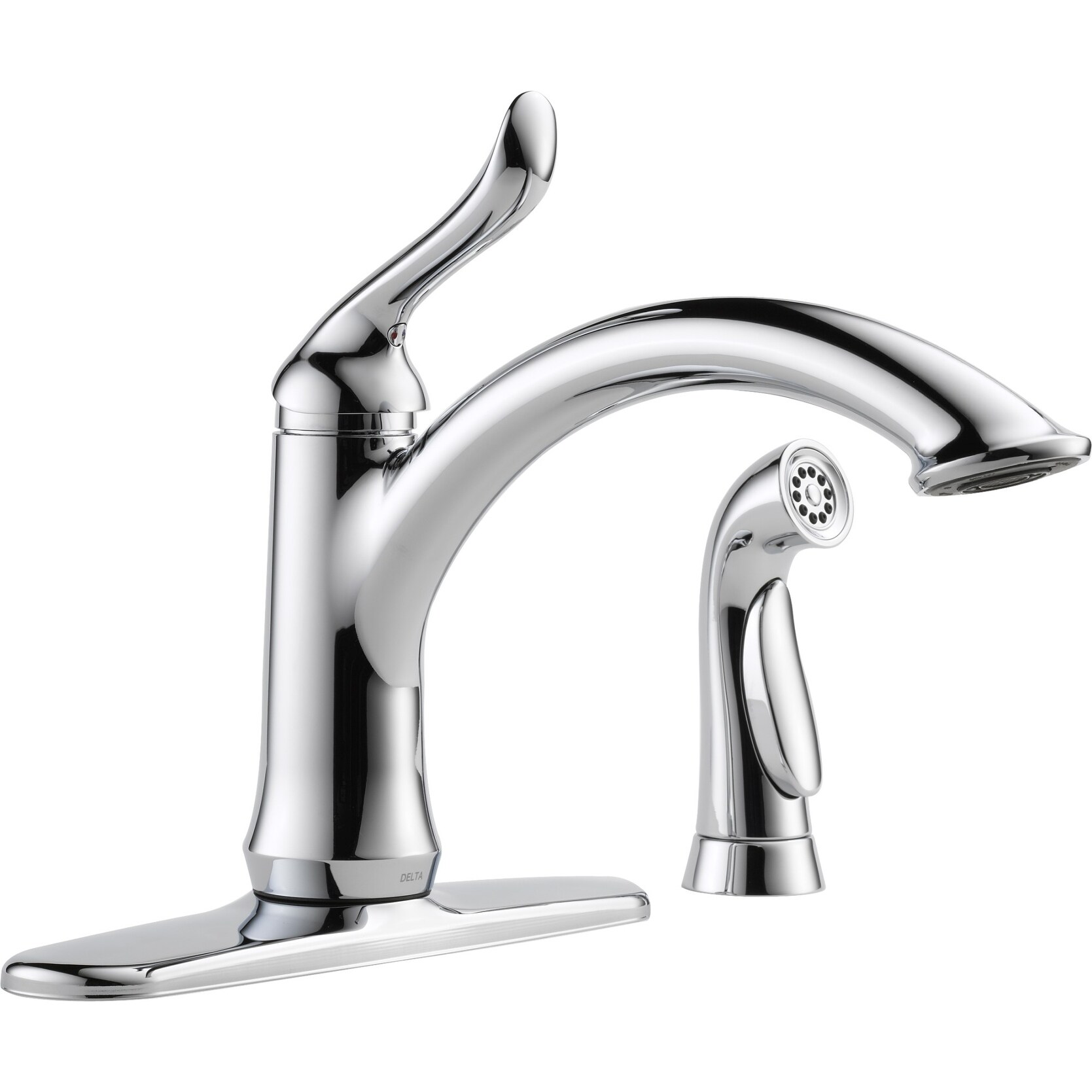 Shop Delta 4453 Dst Linden Kitchen Faucet With Side Spray And