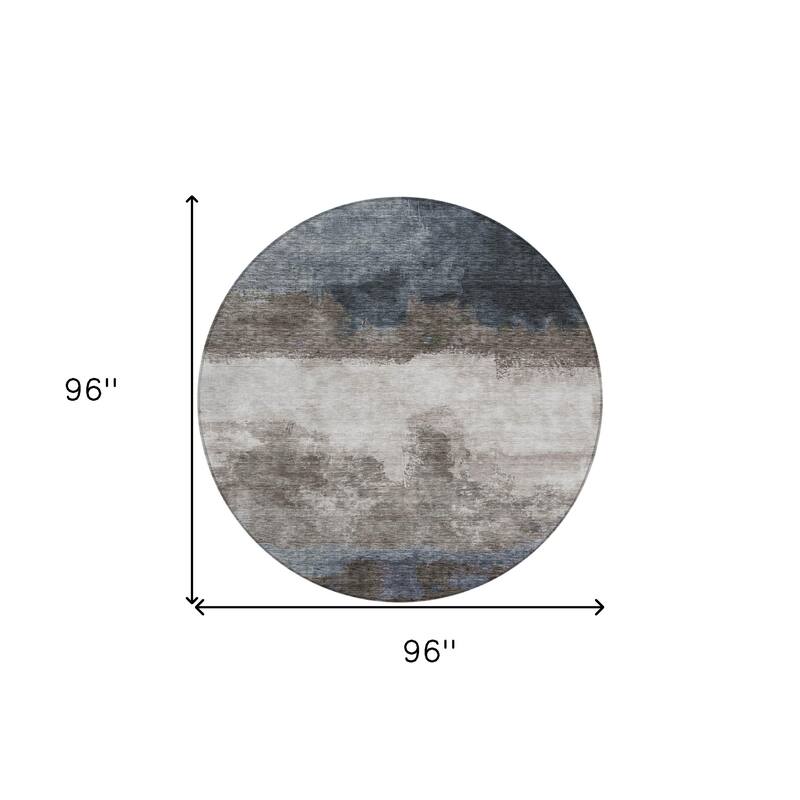 HomeRoots Abstract Transitional Rectangle Outdoor Rug