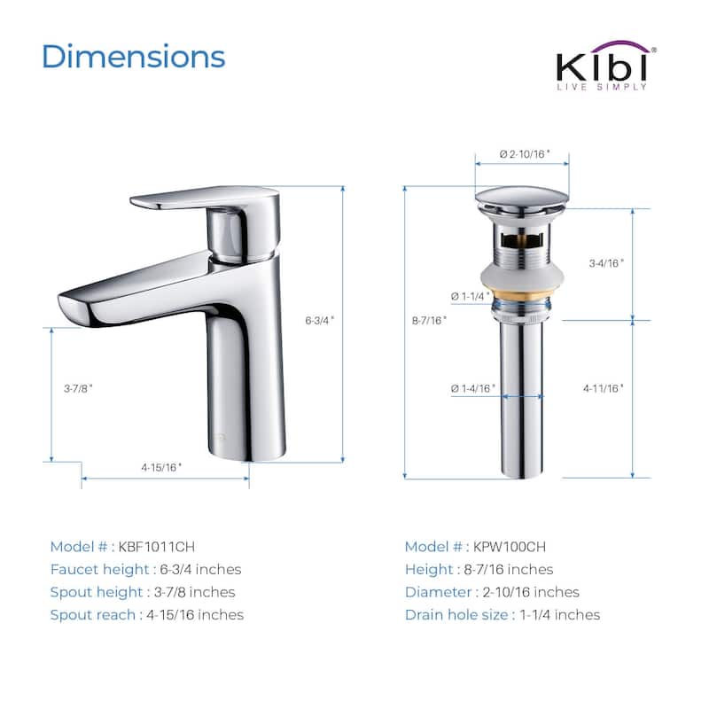 Lead Free Solid Brass Single Handle Bathroom Vanity Sink Faucet with Water Hose