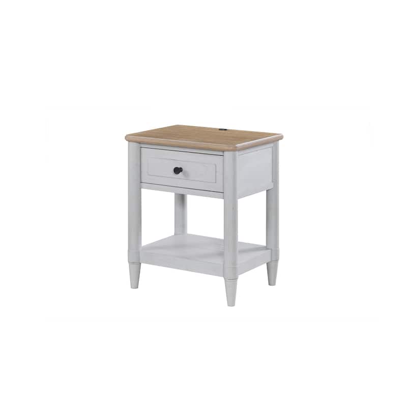 Small Teen Nightstand - Cement and Sand