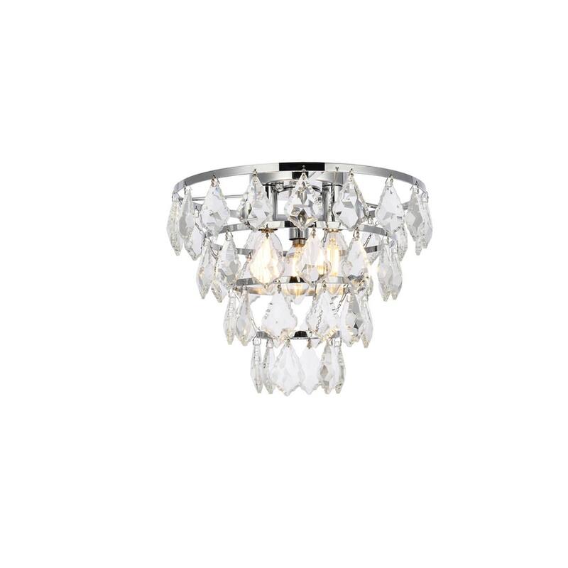 Elijah Flush Mount - 12 inch - Chrome