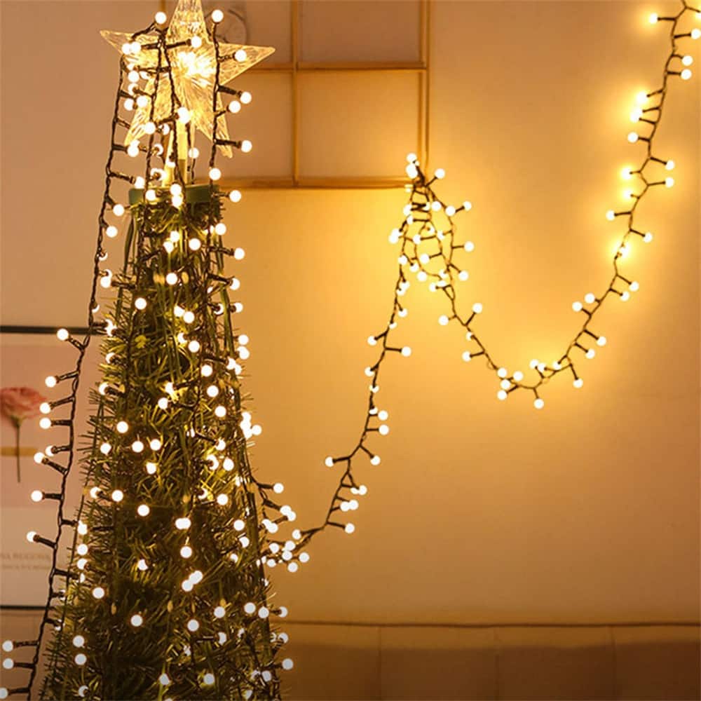 32.8/65.6FT Outdoor LED Pulg In 300/550-Bulb Mini String Lights