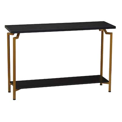 Household Essentials Console Sofa Table with Storage Shelf