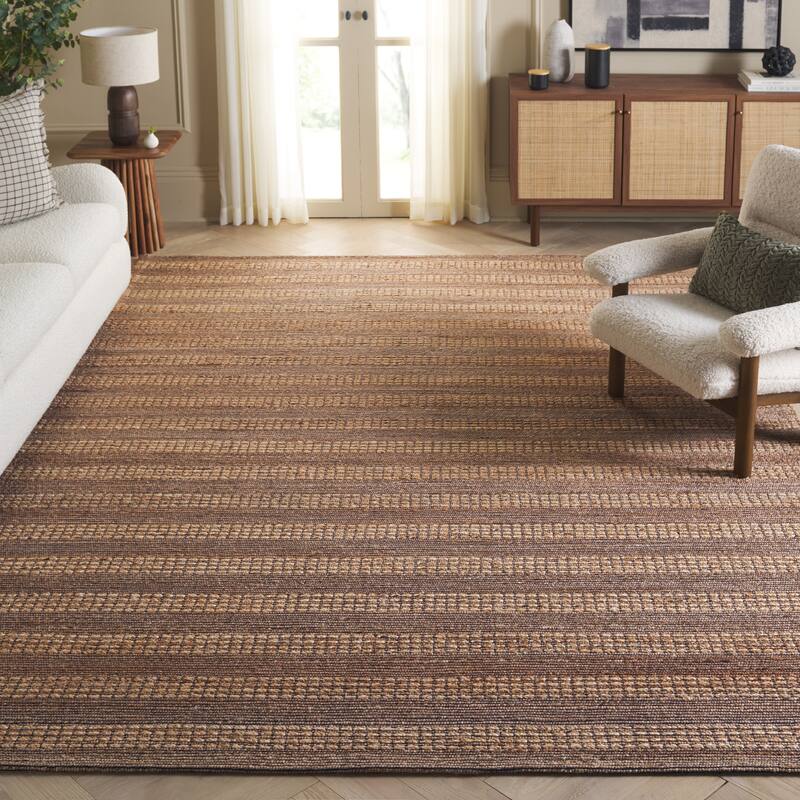 SAFAVIEH Hand-Woven Natural Fiber Machelle Casual Jute Rug - 8' x 10' - Natural/Brown