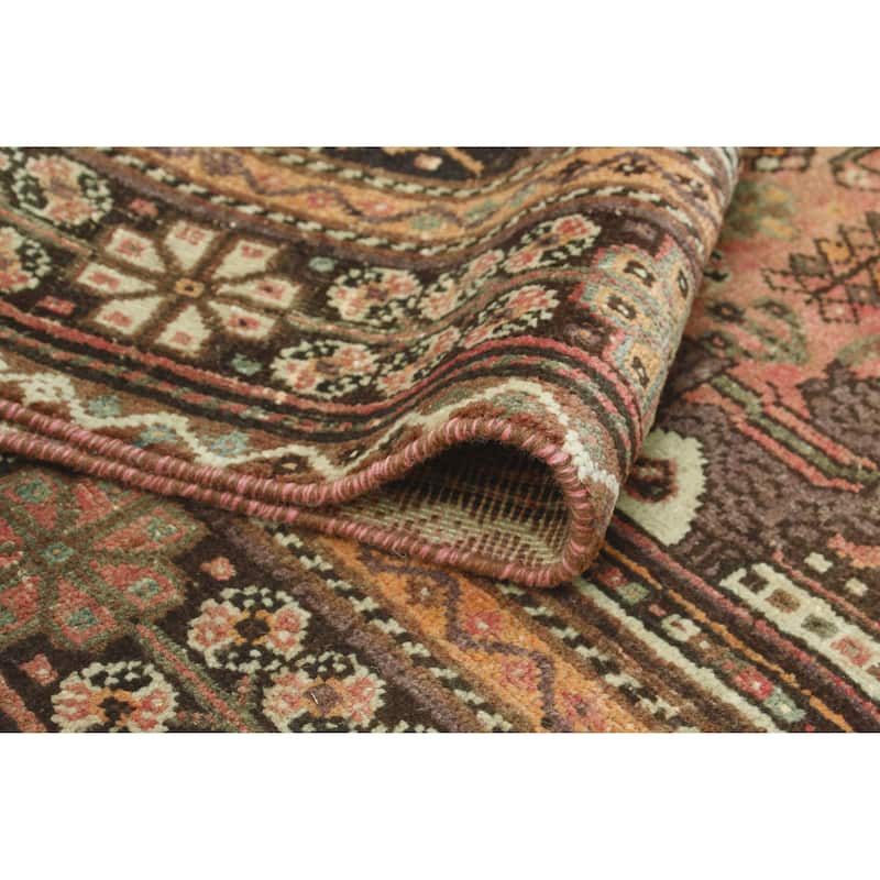 Fine Vintage Distressed Keltoum Rust/Brown Rug - 6'6" x 9'3"