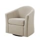 preview thumbnail 81 of 92, Modern Upholstered Swivel Barrel Chair Living Room Accent Chair