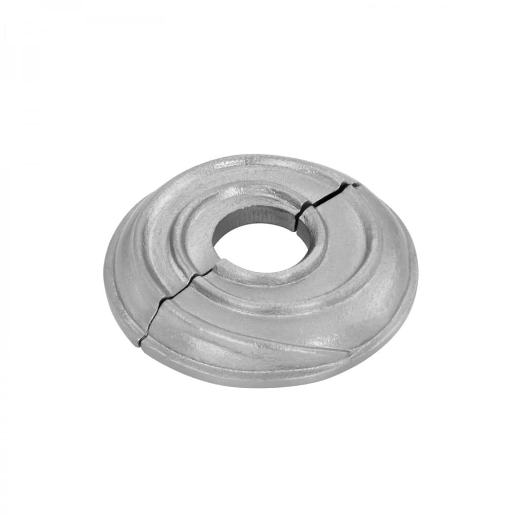 Satin Finish Radiator Flange Spiral 3/4" (IPS) Pipe Flange: 1" I D; 3-1/8" O D Renovators Supply