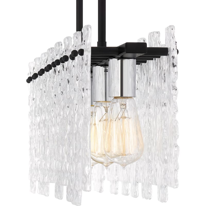 Caspian 5-Light Matte Black Island Light