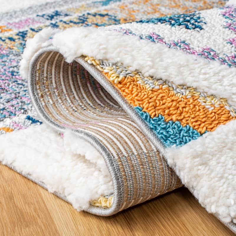 SAFAVIEH Moroccan Fringe Shag Mozell Rug