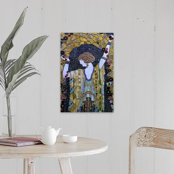 Shop An Art Deco Mosaic On Market Place Walk Palermo Sicily Canvas Wall Art Overstock 16479597