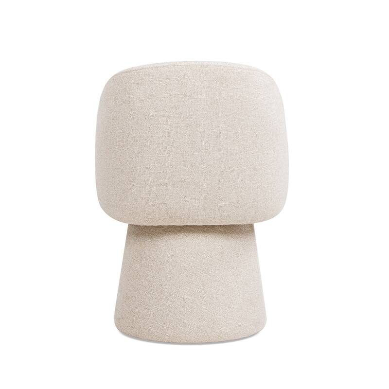 Marcy 19.5" Fully Upholstered Swivel Dining Accent Arm Chair